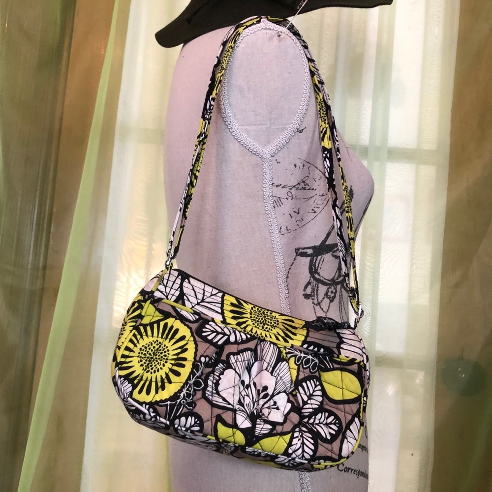 Vera Bradley Lime Green Black White Little Bag